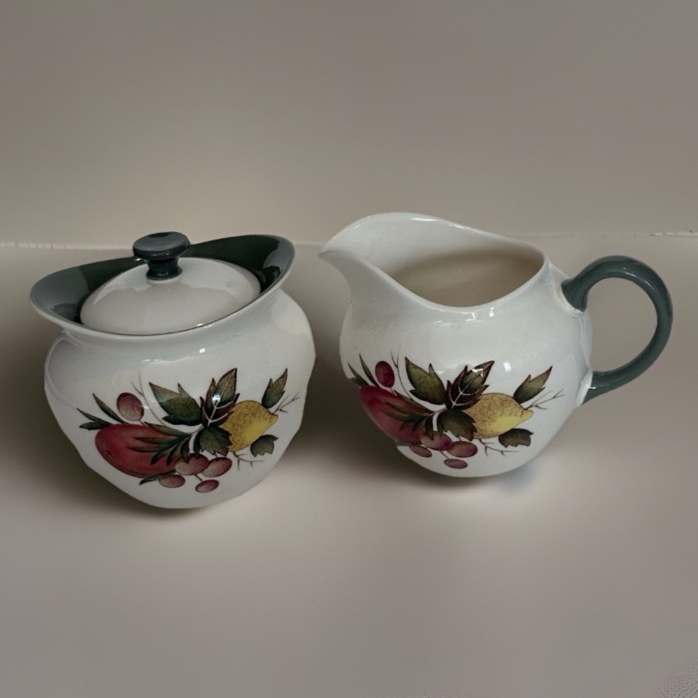 VTG Wedgewood Covent Garden 3 Piece Creamer Sugar 1960’s England Excellent